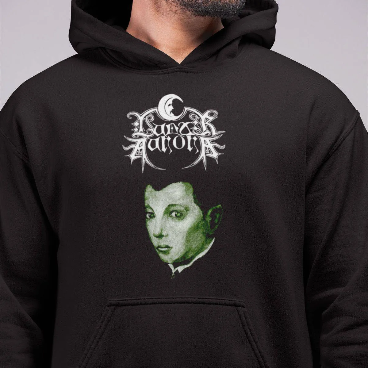Lunar Aurora Band Hoodie, Lunar Aurora Elixir of Sorrow Hooded Sweatshirt, Black Metal Merch