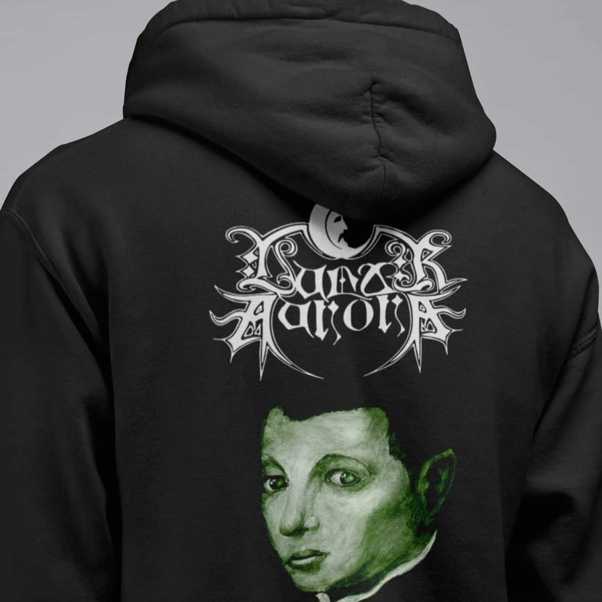 Lunar Aurora Band Hoodie, Lunar Aurora Elixir of Sorrow Hooded Sweatshirt, Black Metal Merch