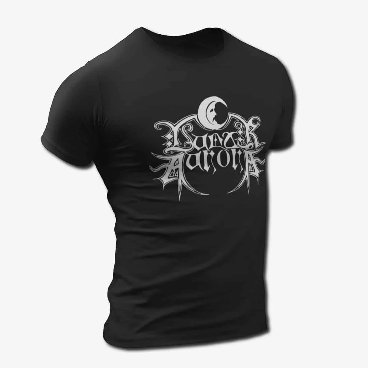 Lunar Aurora Band T-Shirt, Lunar Aurora Logo T-Shirt, Black Metal Merch
