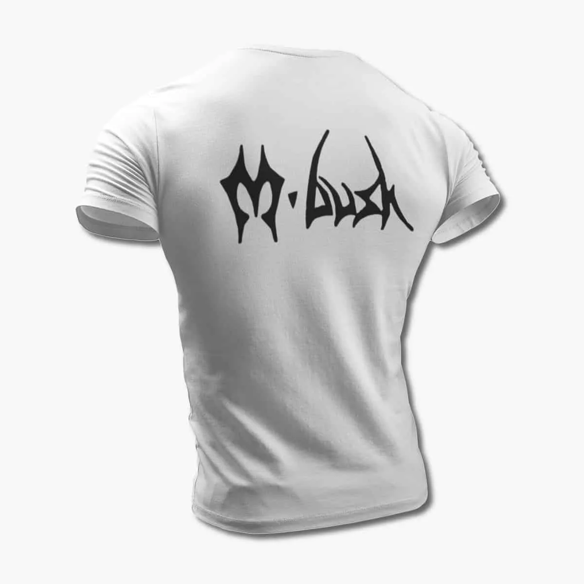 M-Bush T-Shirt, M-Bush Logo White T-Shirt, Heavy Metal Merchandise