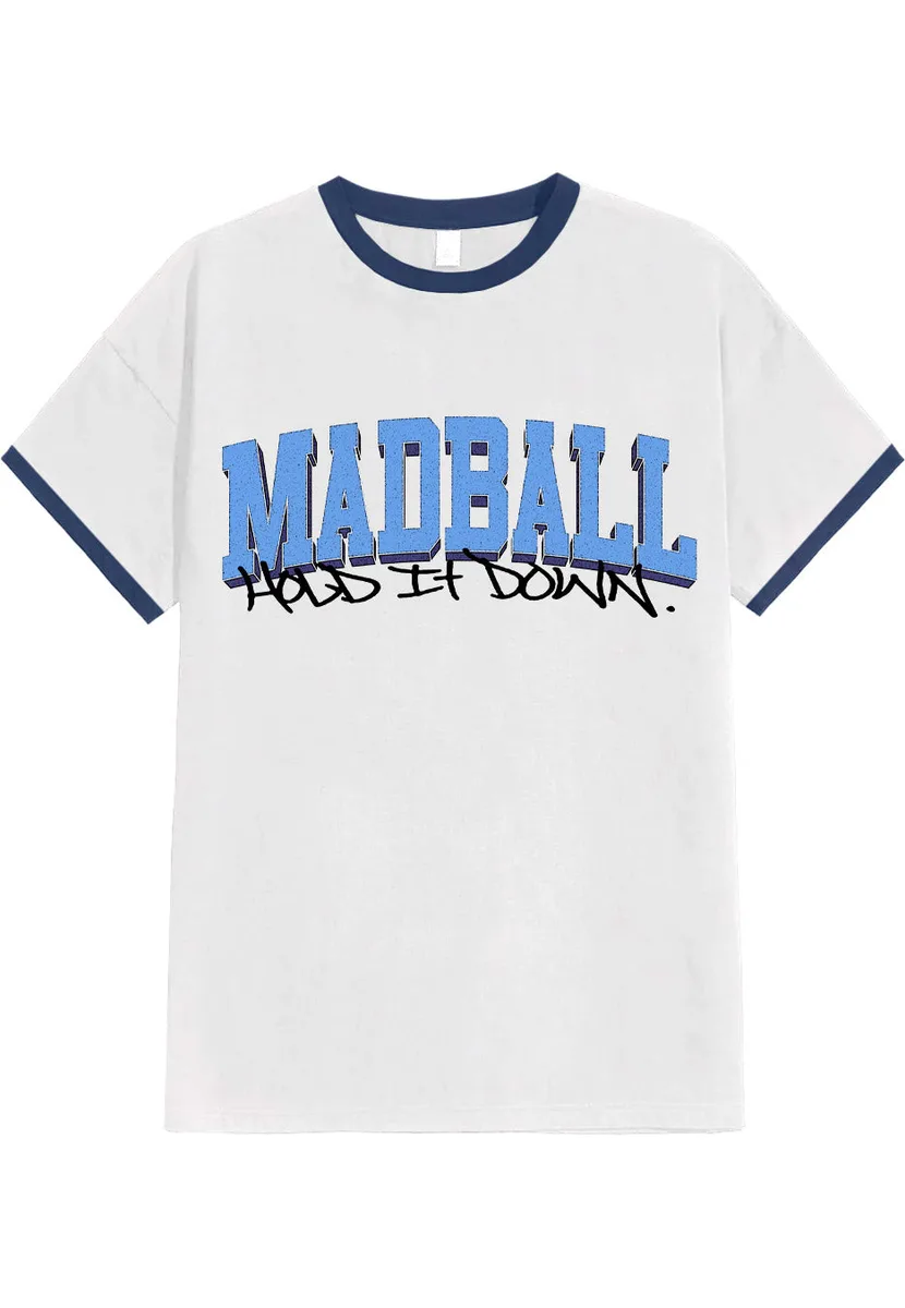 Madball Hold It Down Can´t Stop 25 Years Anniversary White Ringer T-Shirt