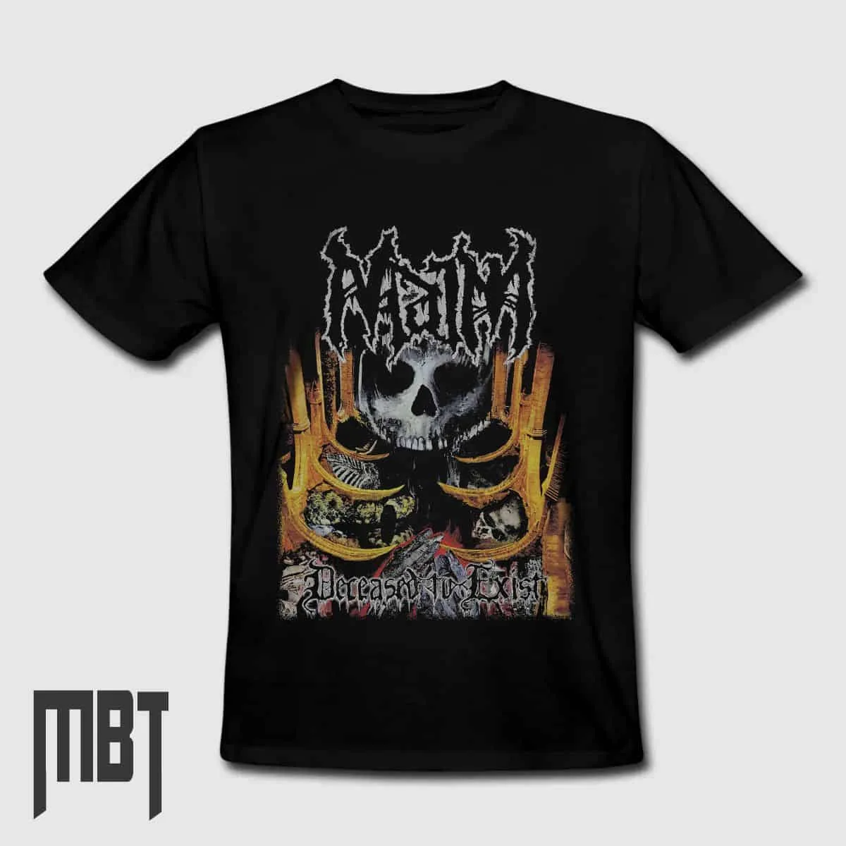 Maim Band T-Shirt, Maim Deceased to Exist Cover T-Shirt, Death Metal Merch