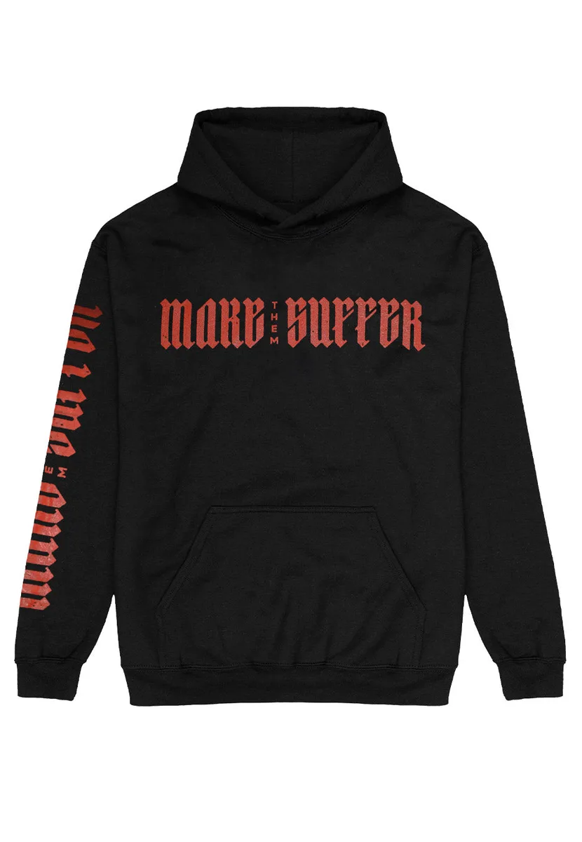 Make Them Suffer Burning Skull Rose Hoodie