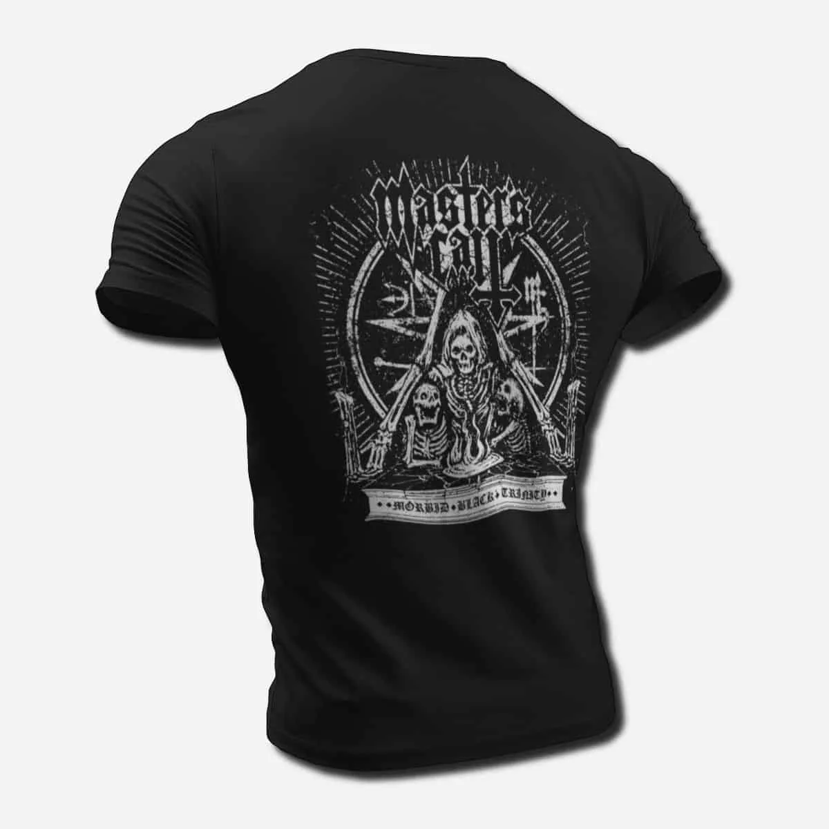 Master's Call Band T-Shirt, Masters Call Morbid Black Trinity T-Shirt, Death Metal, Black Metal Merch