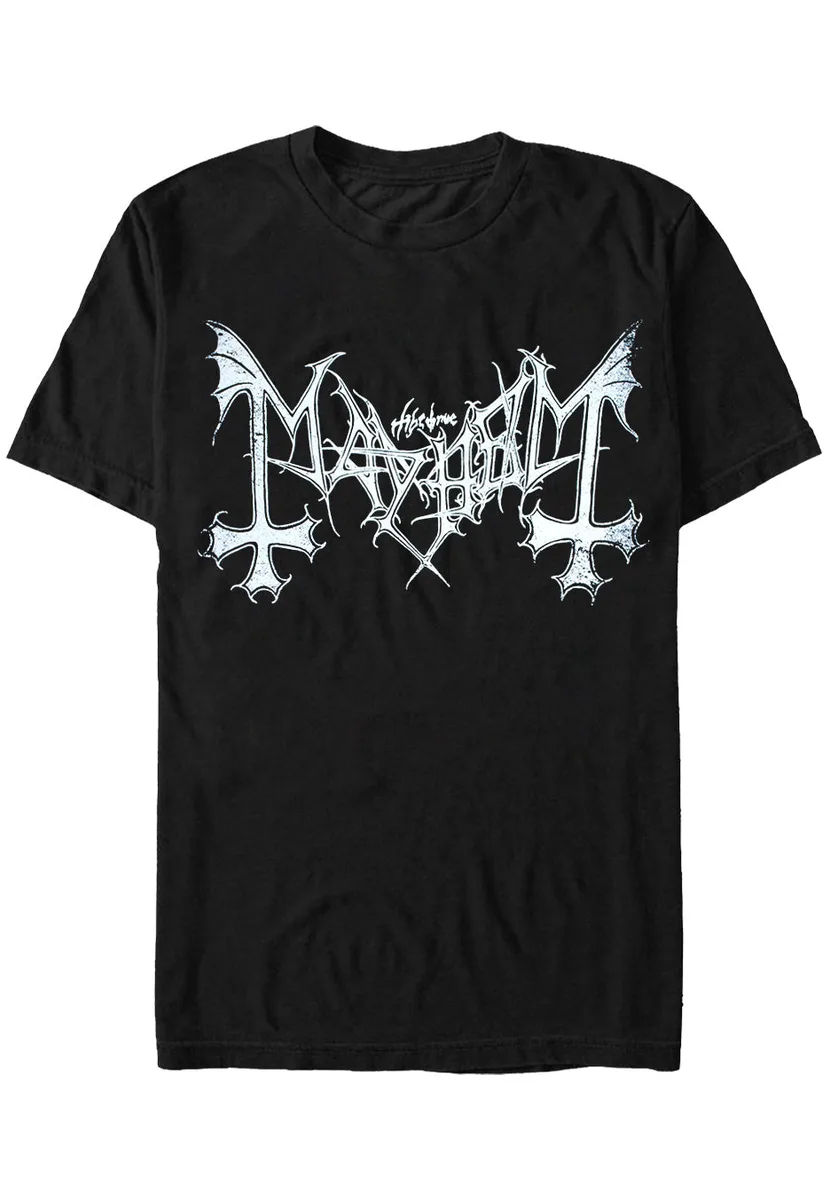 Mayhem Distressed Logo T-Shirt