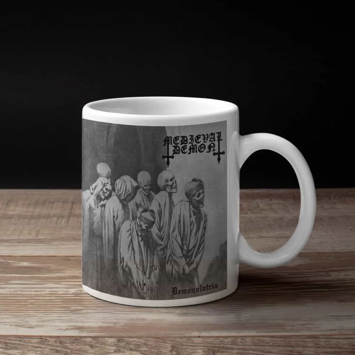 Medieval Demon Coffee Mug, Medieval Demon Demonolatria Coffee Mug