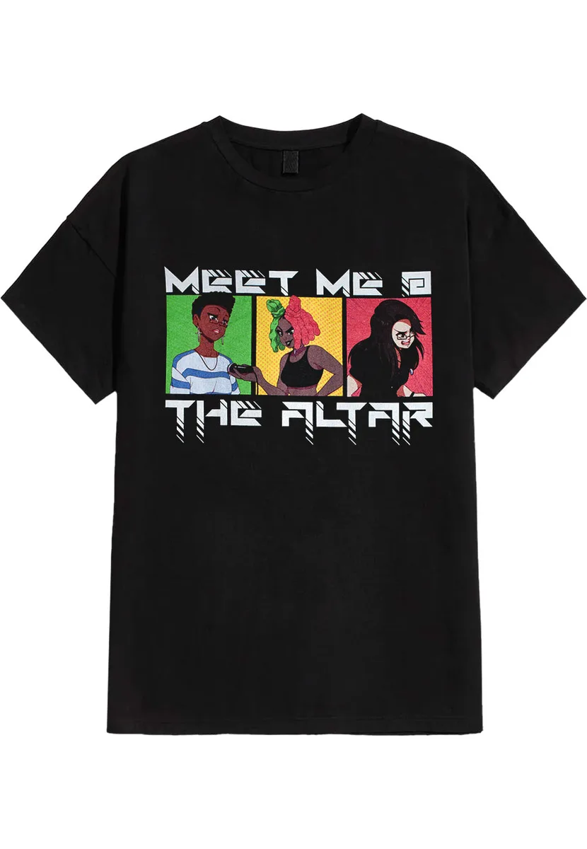 Meet Me At The Altar CB Squares Black T-Shirt