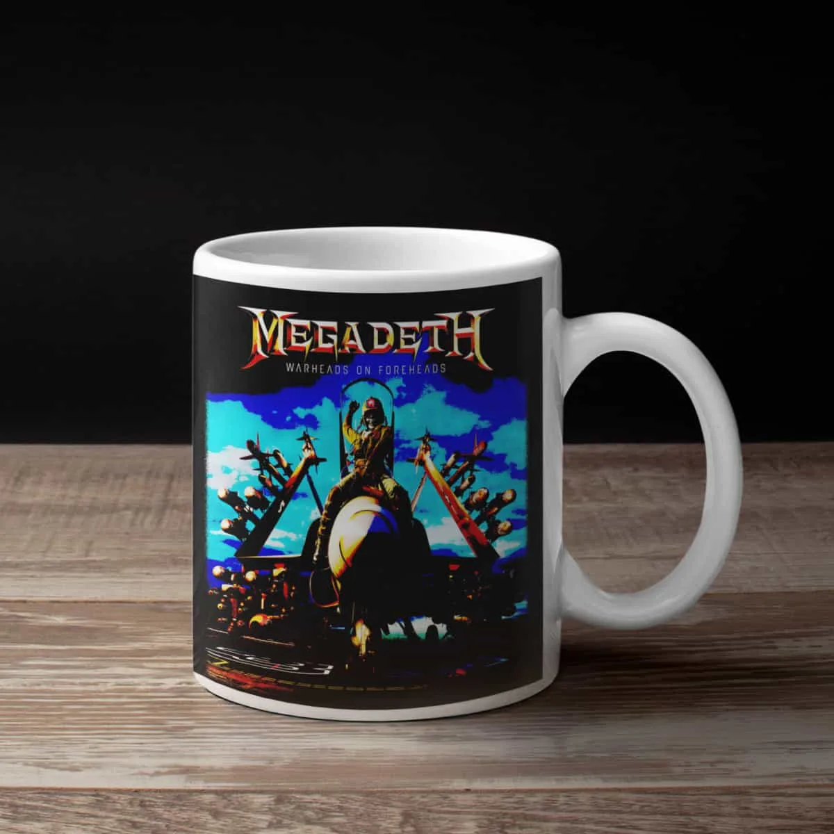 Megadeath Coffee Mug, Megadeath Warheads On Foreheads Coffee Mug
