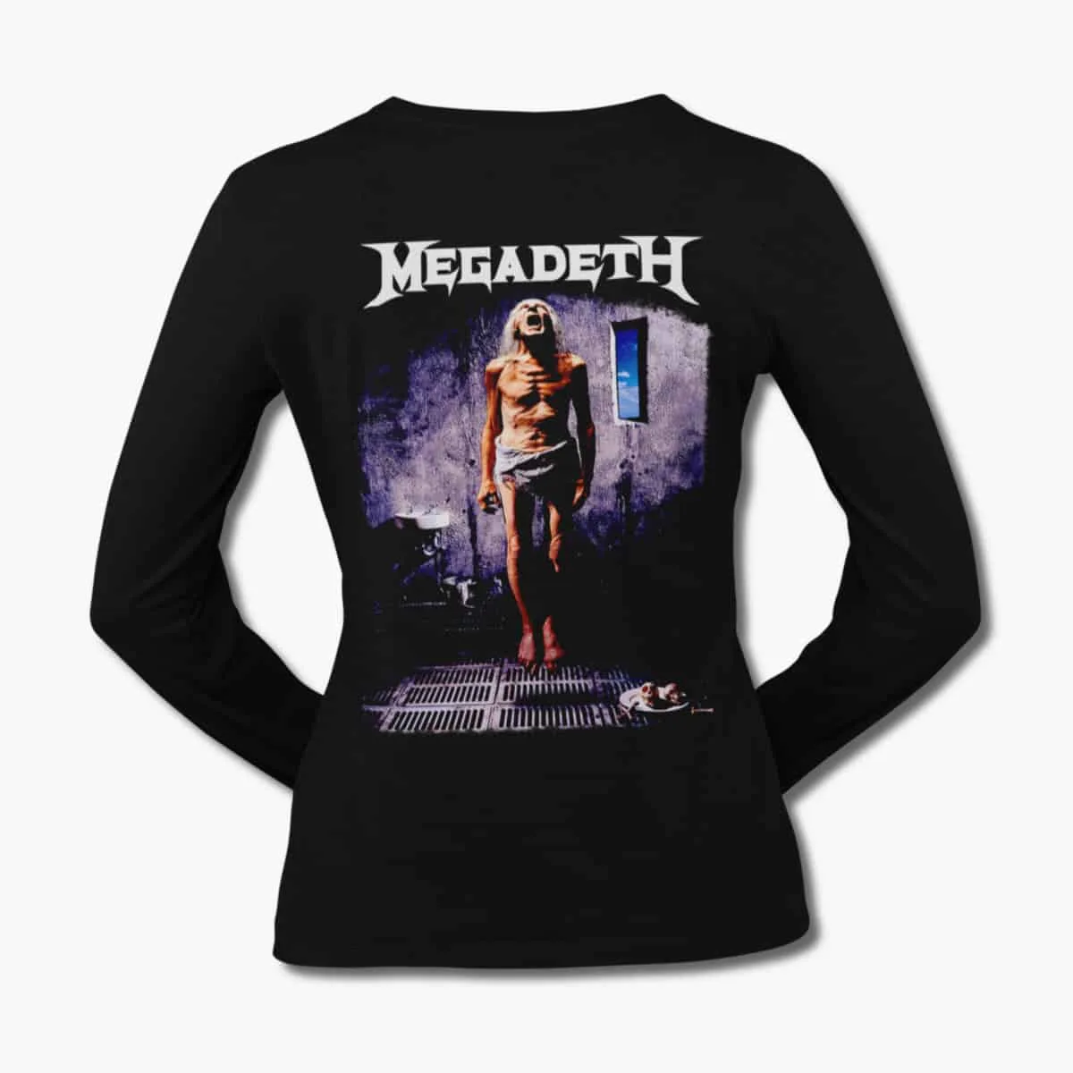 Megadeth Band Long Sleeve T-Shirt, Megadeth Countdown to Extinction Black Longsleve T-Shirt, Thrash Metal Merchandise