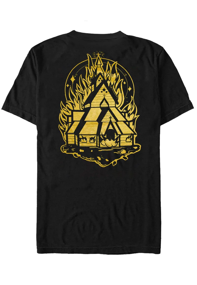 Mental Cruelty Burning Church T-Shirt