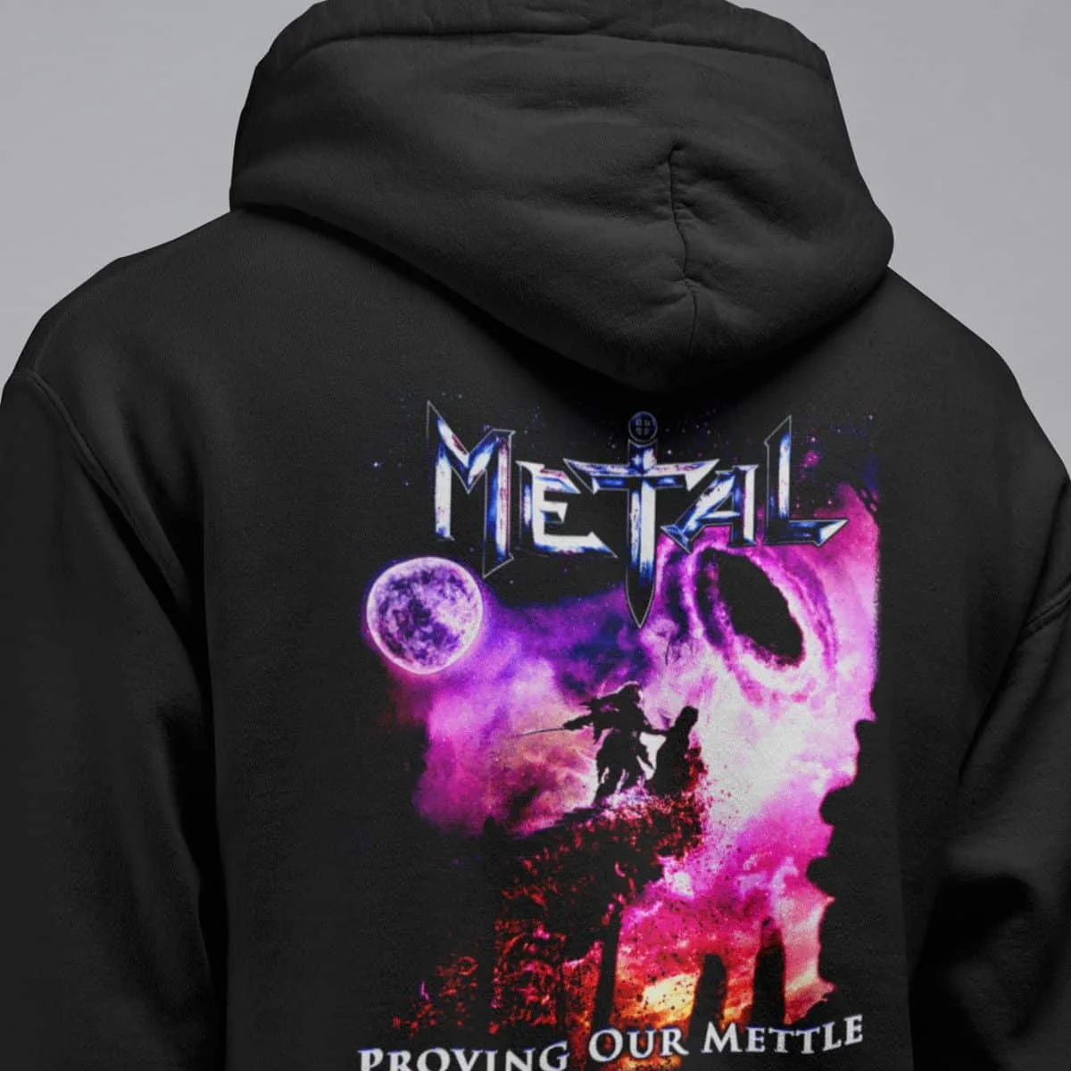 Metal Band Hoodie, Metal Proving Our Mettle Hooded Sweatshirt, Heavy Metal, Power Metal Merch