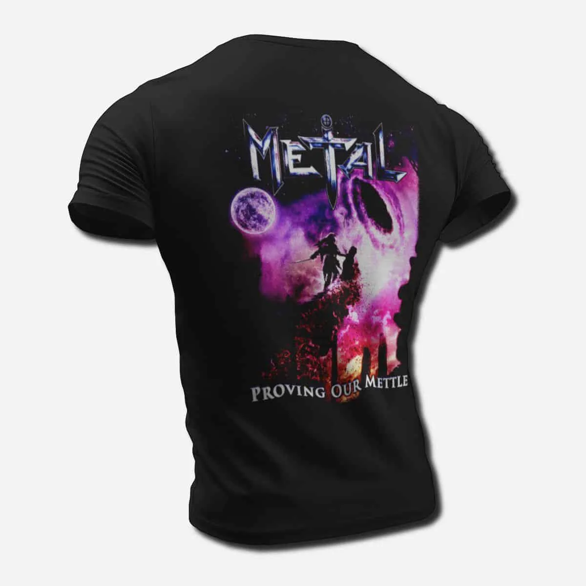Metal Band T-Shirt, Metal Proving Our Mettle T-Shirt, Heavy Metal, Power Metal Merch