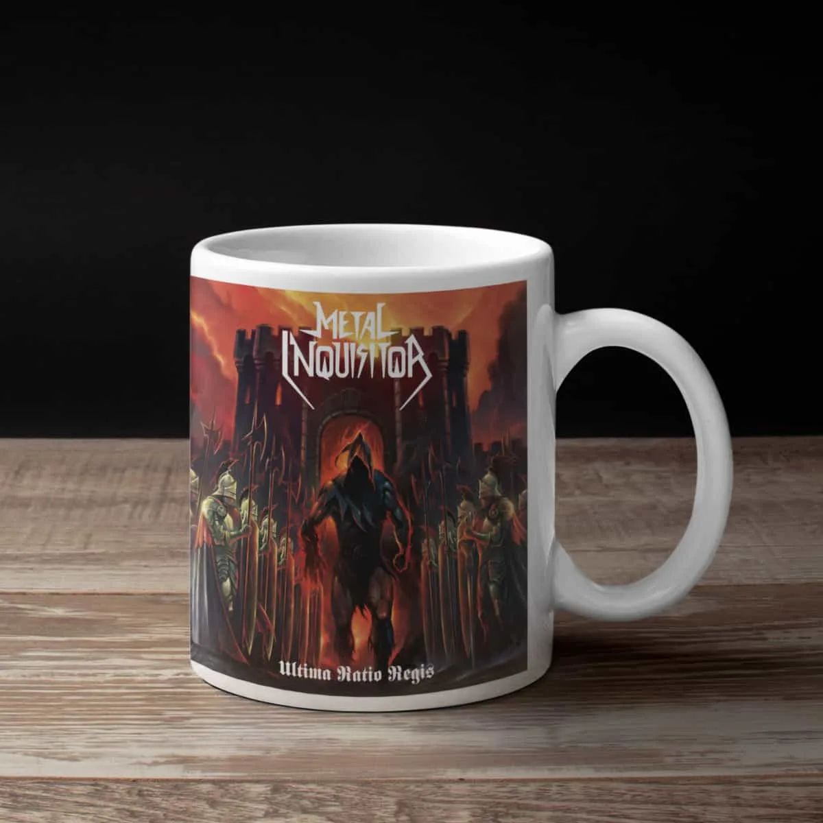 Metal Inquisitor Coffee Mug, Metal Inquisitor Ultima Ratio Regis Coffee Mug