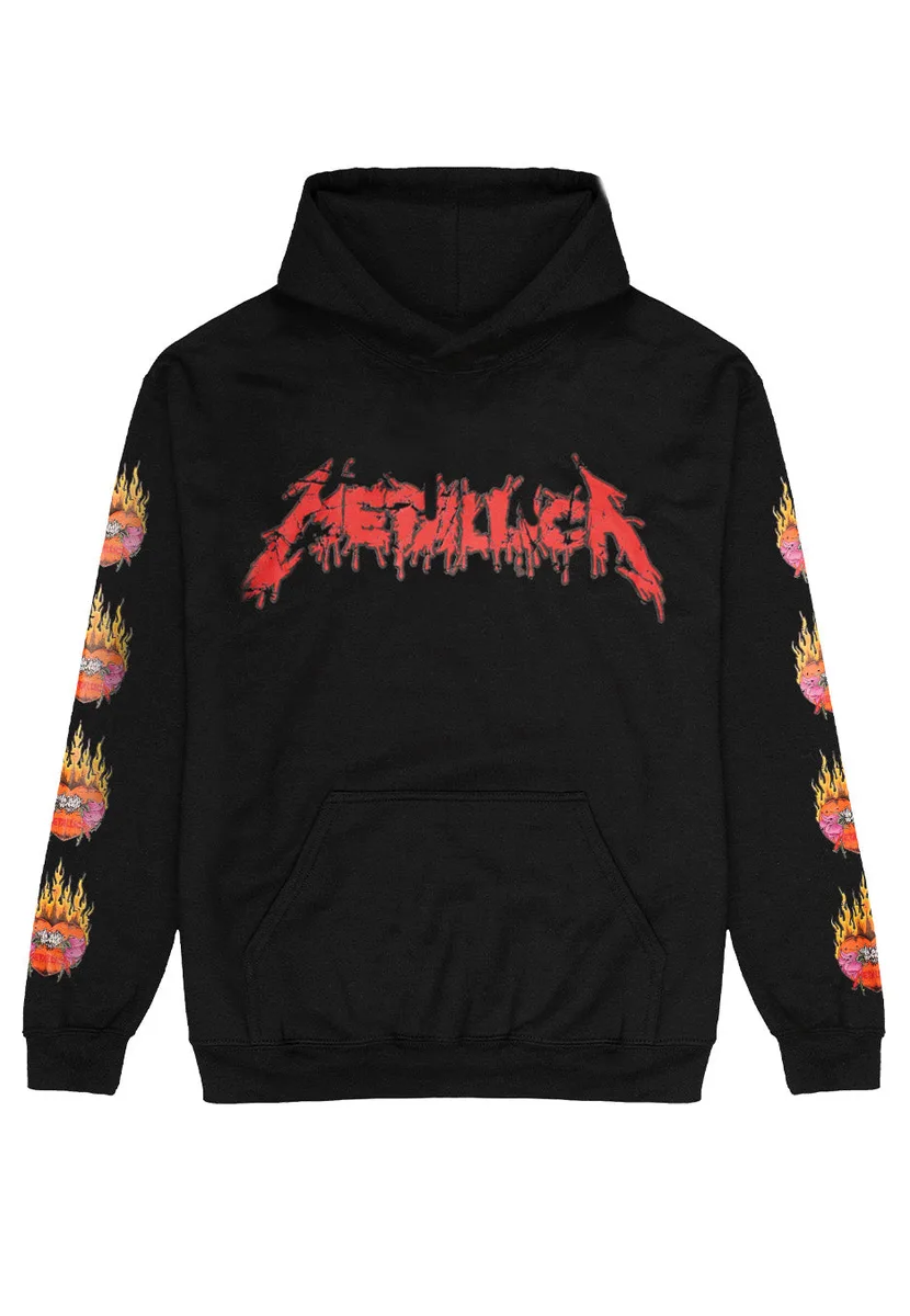 Metallica Flower Skull Backprint Hoodie