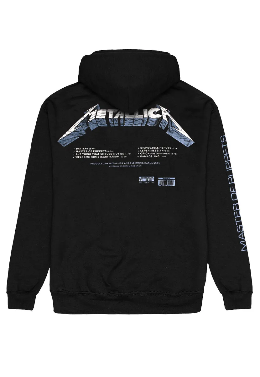 Metallica Master Of Puppets Tracks Hoodie