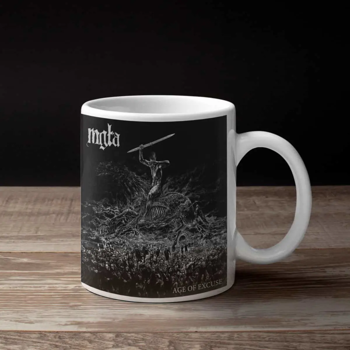 Mgla Band Coffee Mug, Mgła Age of Excuse Mug