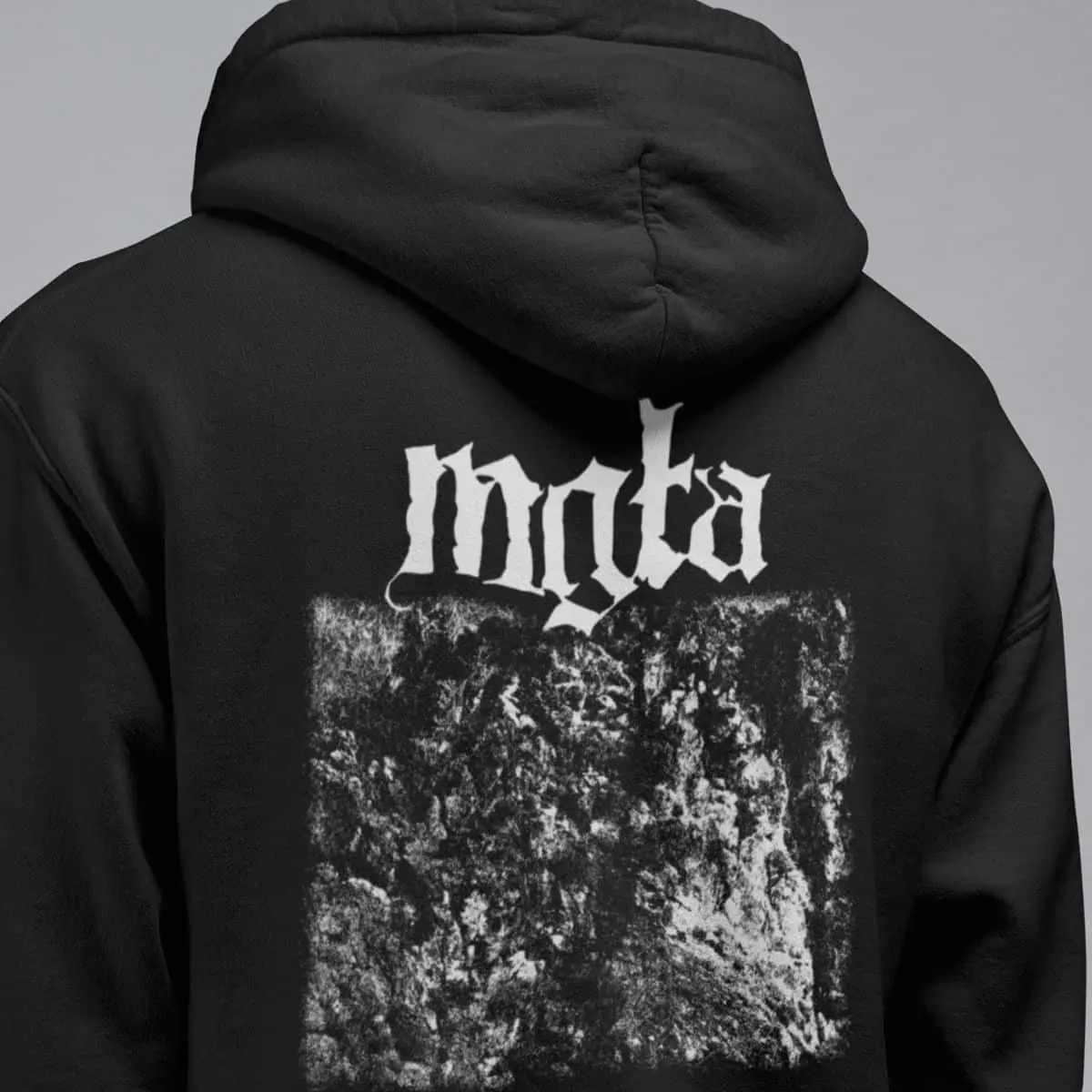 Mgla Hoodie, Mgla With Hearts Toward None Hooded Sweatshirt, Black Metal Merch
