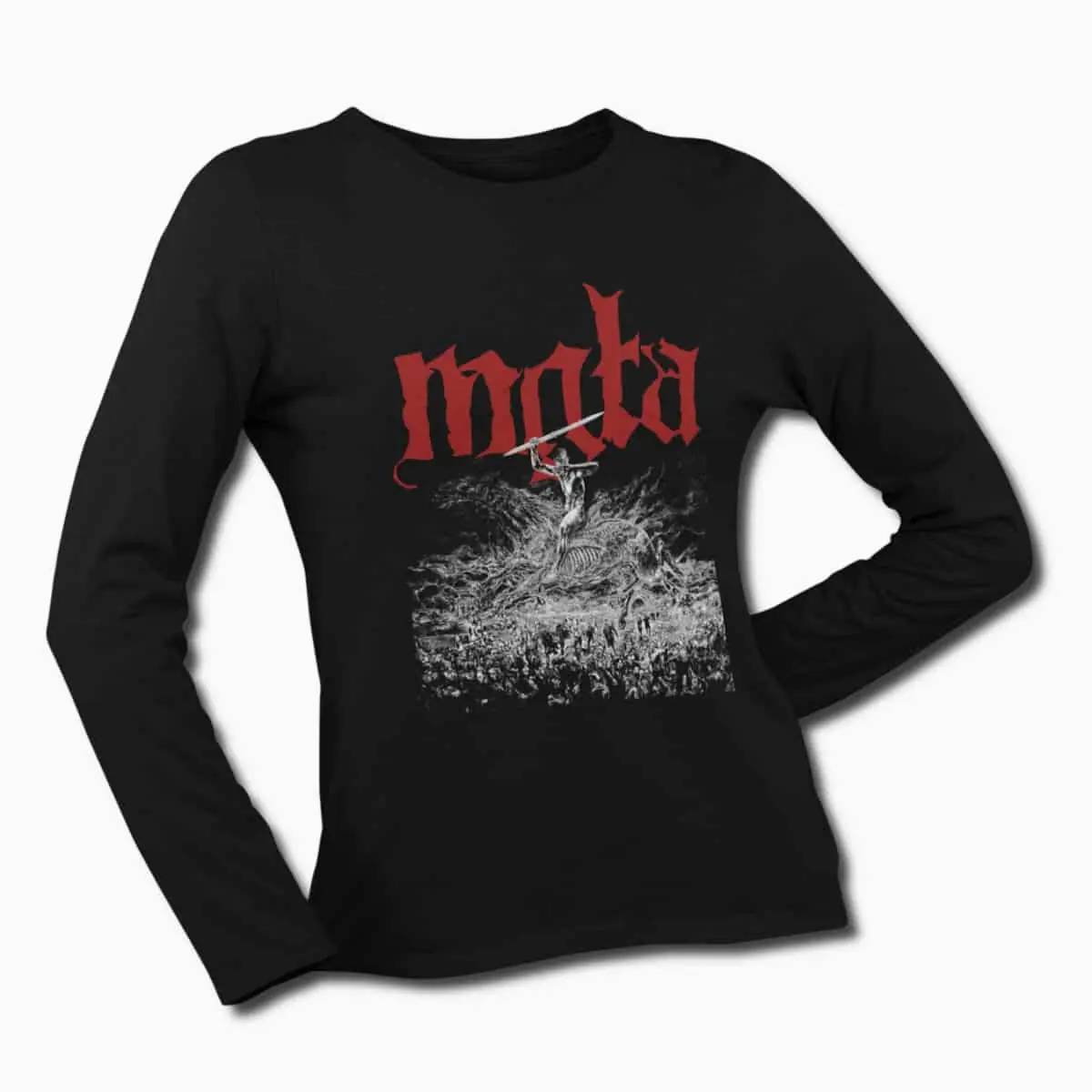 Mgla Long Sleeve T-Shirt, Mgla Age of Excuse Black Longsleeve T-Shirt, Black Metal Merchandise