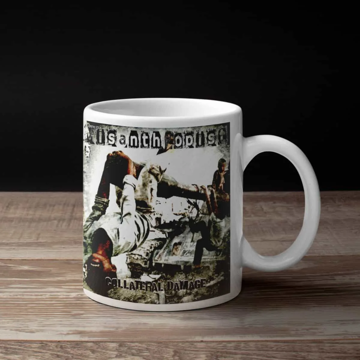 Misanthropist Coffee Mug, Misanthropist Collateral Damage Coffee Mug
