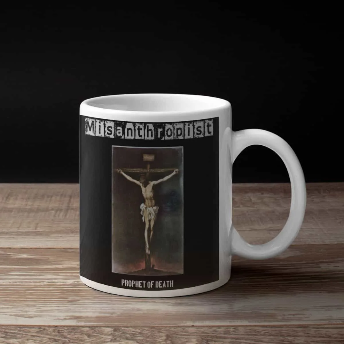 Misanthropist Coffee Mug, Misanthropist Prophet of Death Coffee Mug
