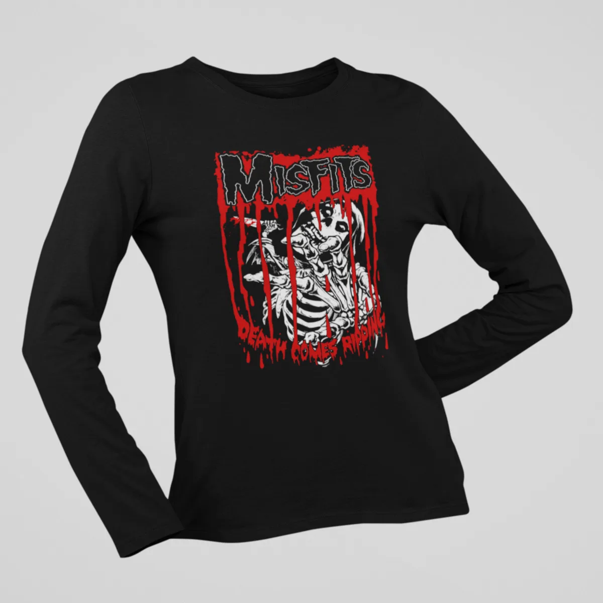 Misfits Long Sleeve, Misfits Death Comes Ripping Black Longsleeve