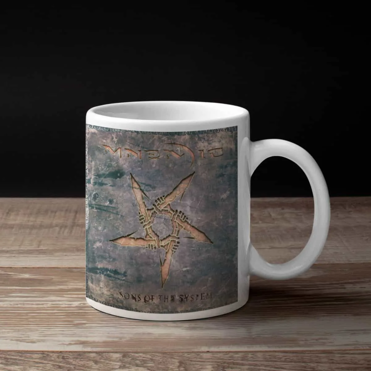 Mnemic Coffee Mug, Mnemic Sons Of The System Coffee Mug