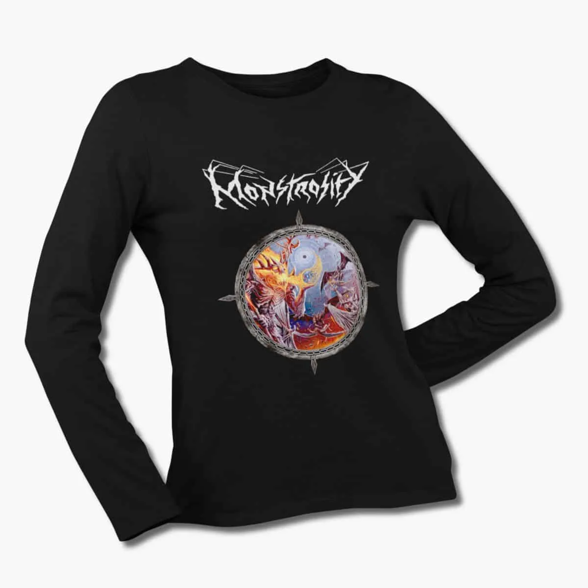 Monstrosity Band Long Sleeve T-Shirt, Monstrosity The Passage of Existence Black Longsleeve T-Shirt, Death Metal Merchandise