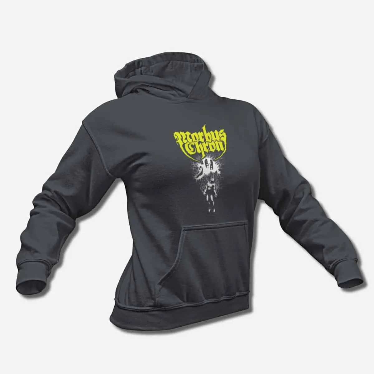 Morbus Chron Band Hoodie, Morbus Chron Logo Artwork Hooded Sweatshirt, Progressive Death Metal Merchandise