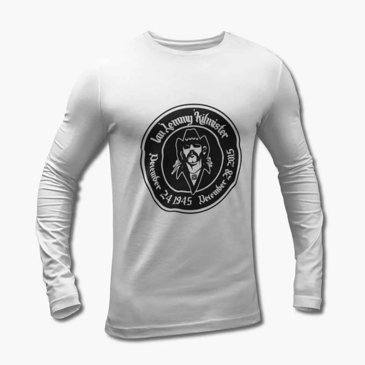 Motorhead Long Sleeve T-Shirt, Motörhead Ian Lemmy Kilmister White Longsleeve T-Shirt, Heavy Metal Merchandise