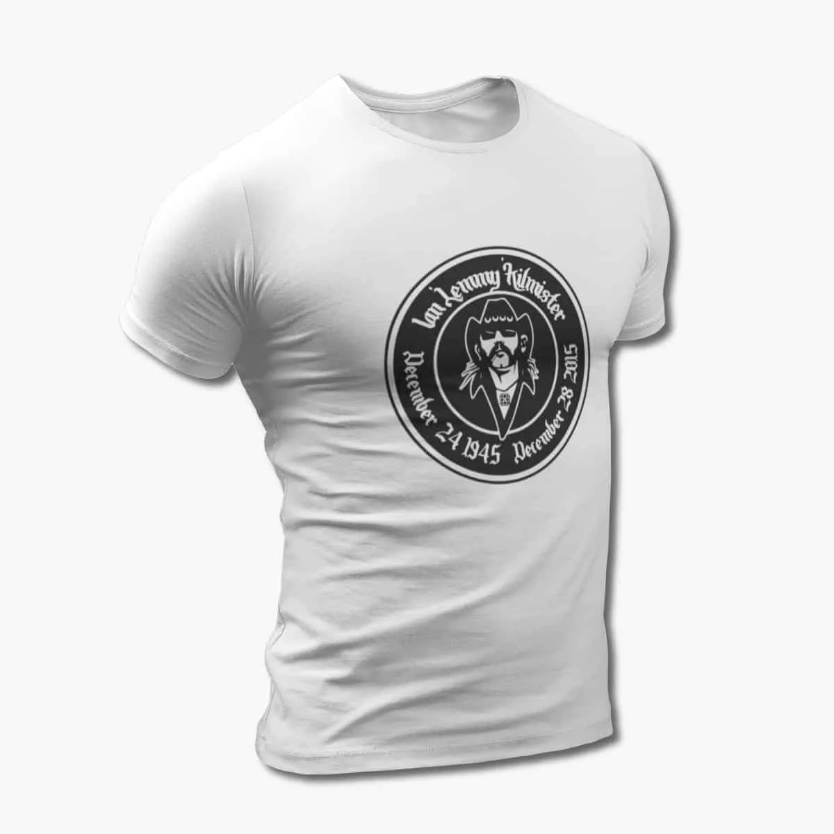 Motorhead T-Shirt, Motörhead Ian Lemmy Kilmister White T-Shirt, Heavy Metal Merchandise