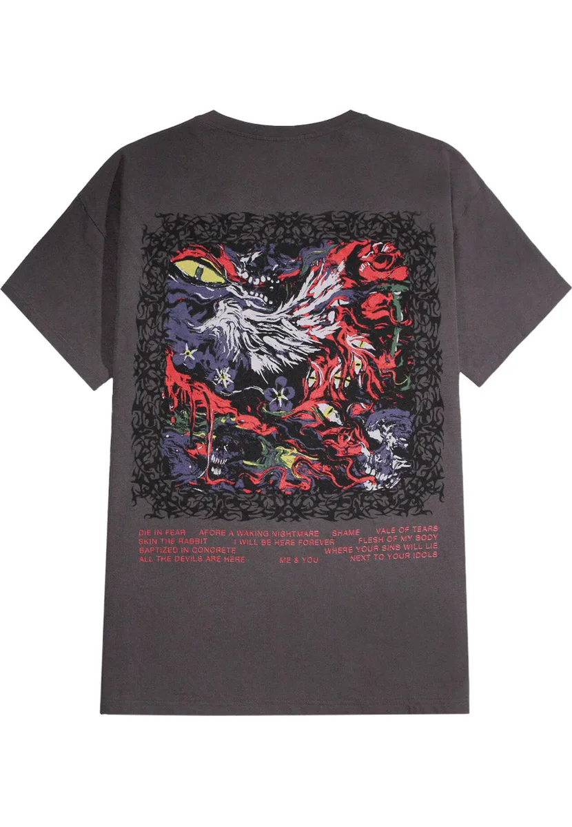 Mugshot ATDAH Artwork Charcoal T-Shirt