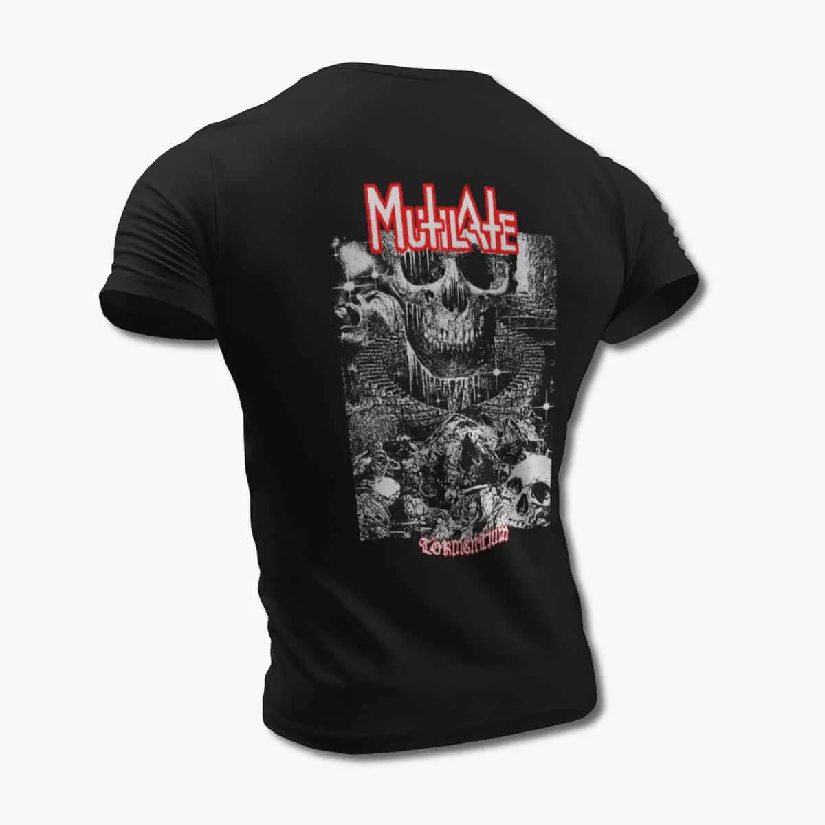 Mutilate T-Shirt, Mutilate Artwork Black T-Shirt, Death Metal Merchandise