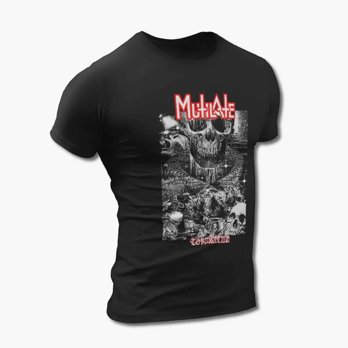 Mutilate T-Shirt, Mutilate Artwork Black T-Shirt, Death Metal Merchandise