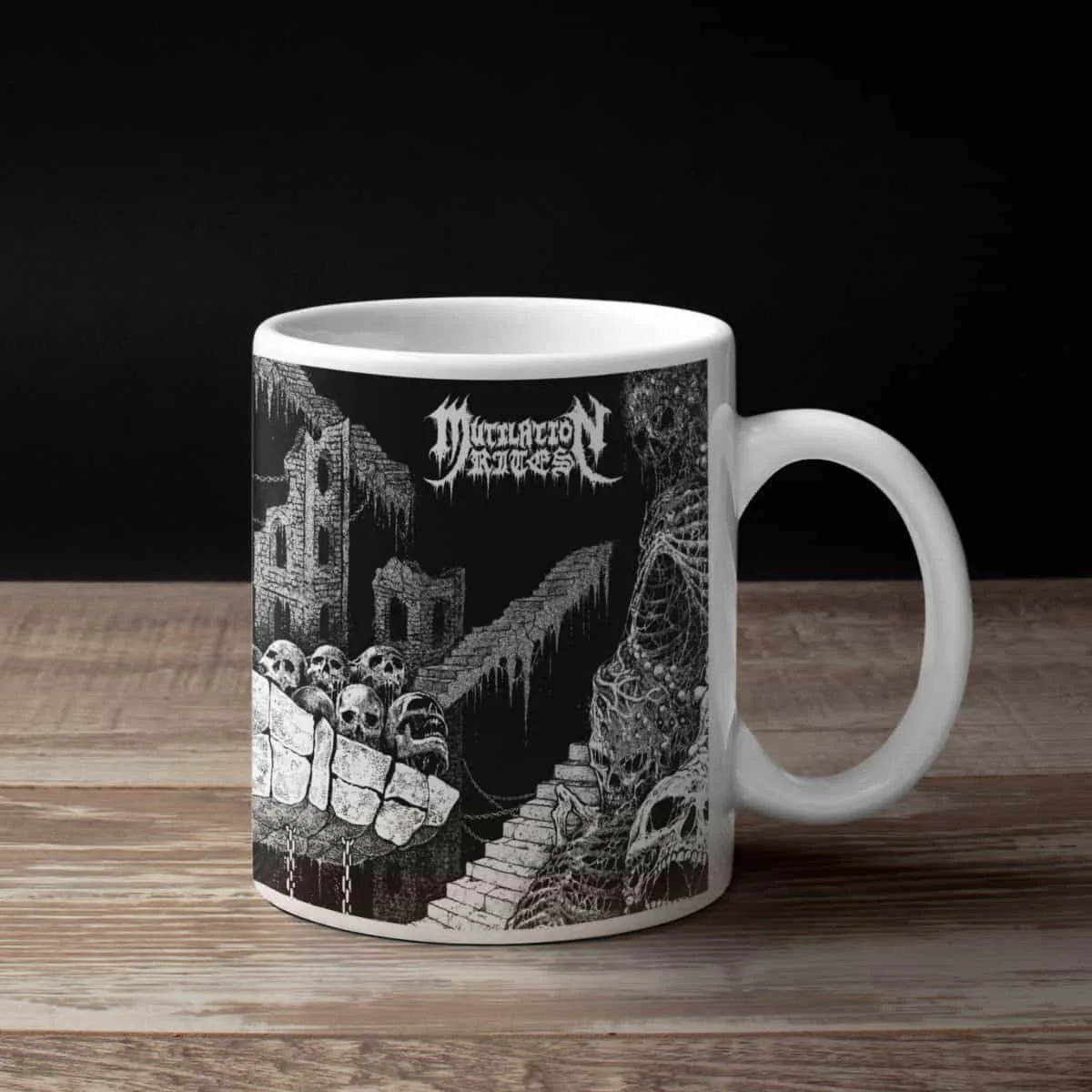 Mutilation Rites Band Coffee Mug, Mutilation Rites Chasm Mug