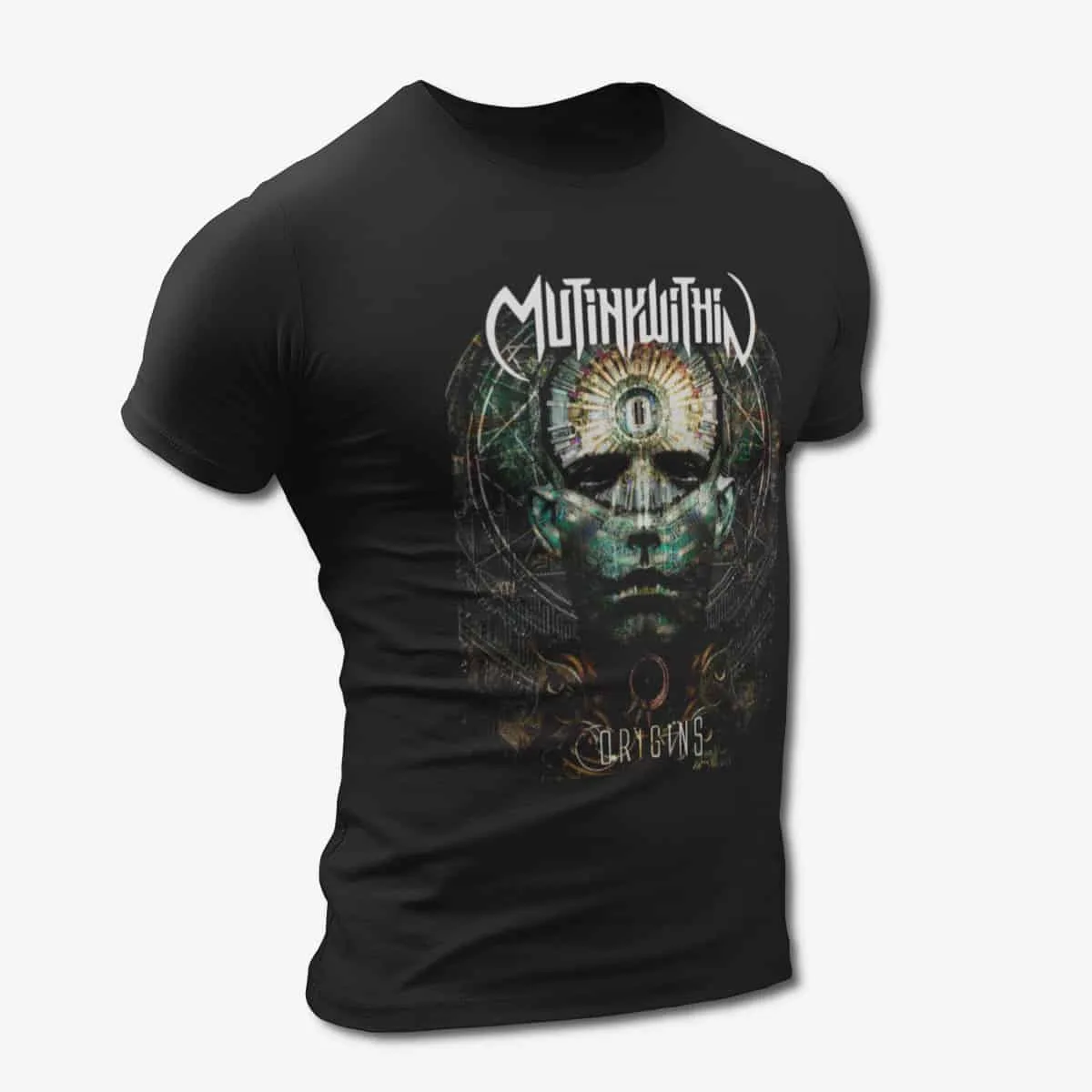 Mutiny Within T-Shirt, Mutiny Within Origins Black T-Shirt, Melodic Death Metal Merchandise