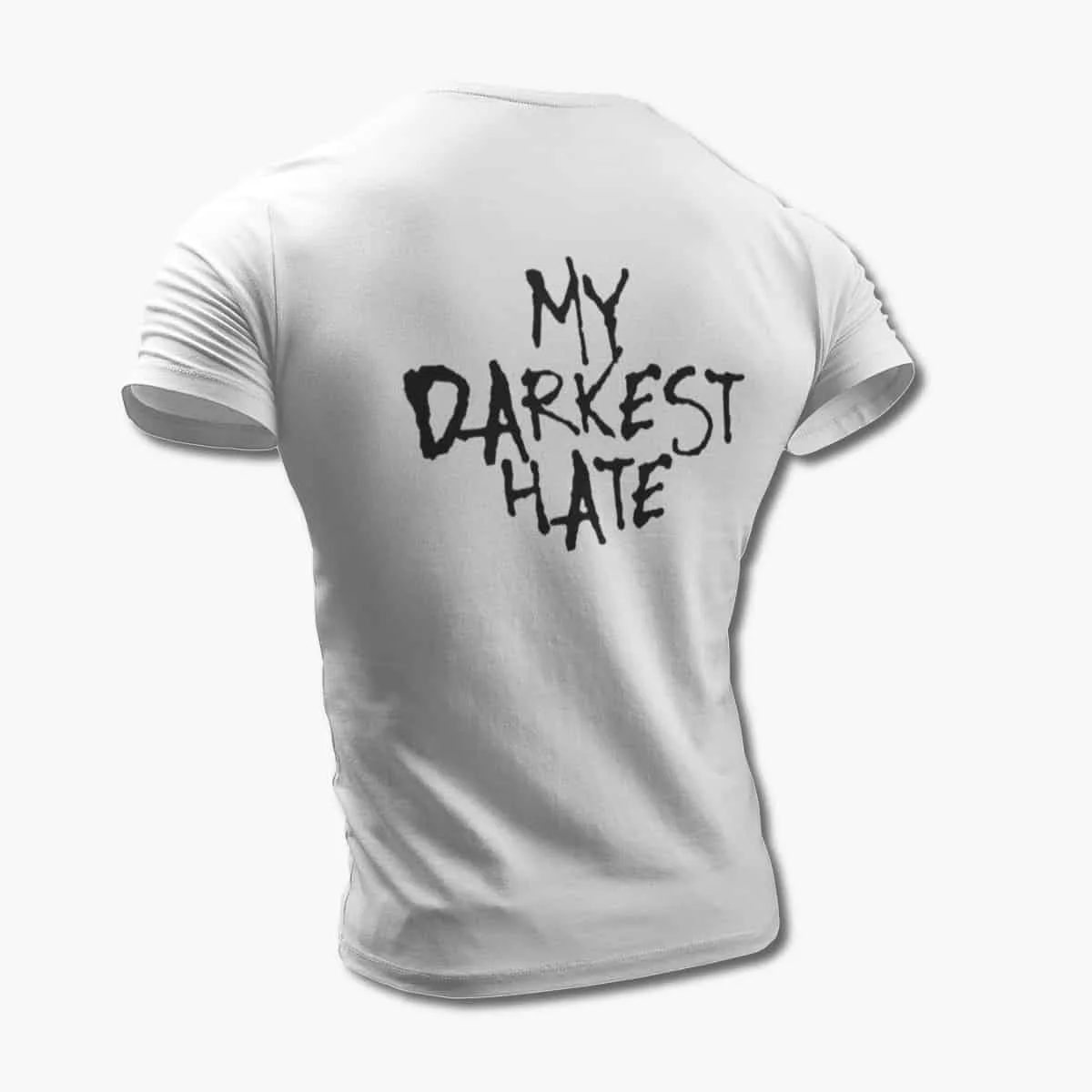 My Darkest Hate T-Shirt, My Darkest Hate Logo White T-Shirt, Death Metal Merchandise