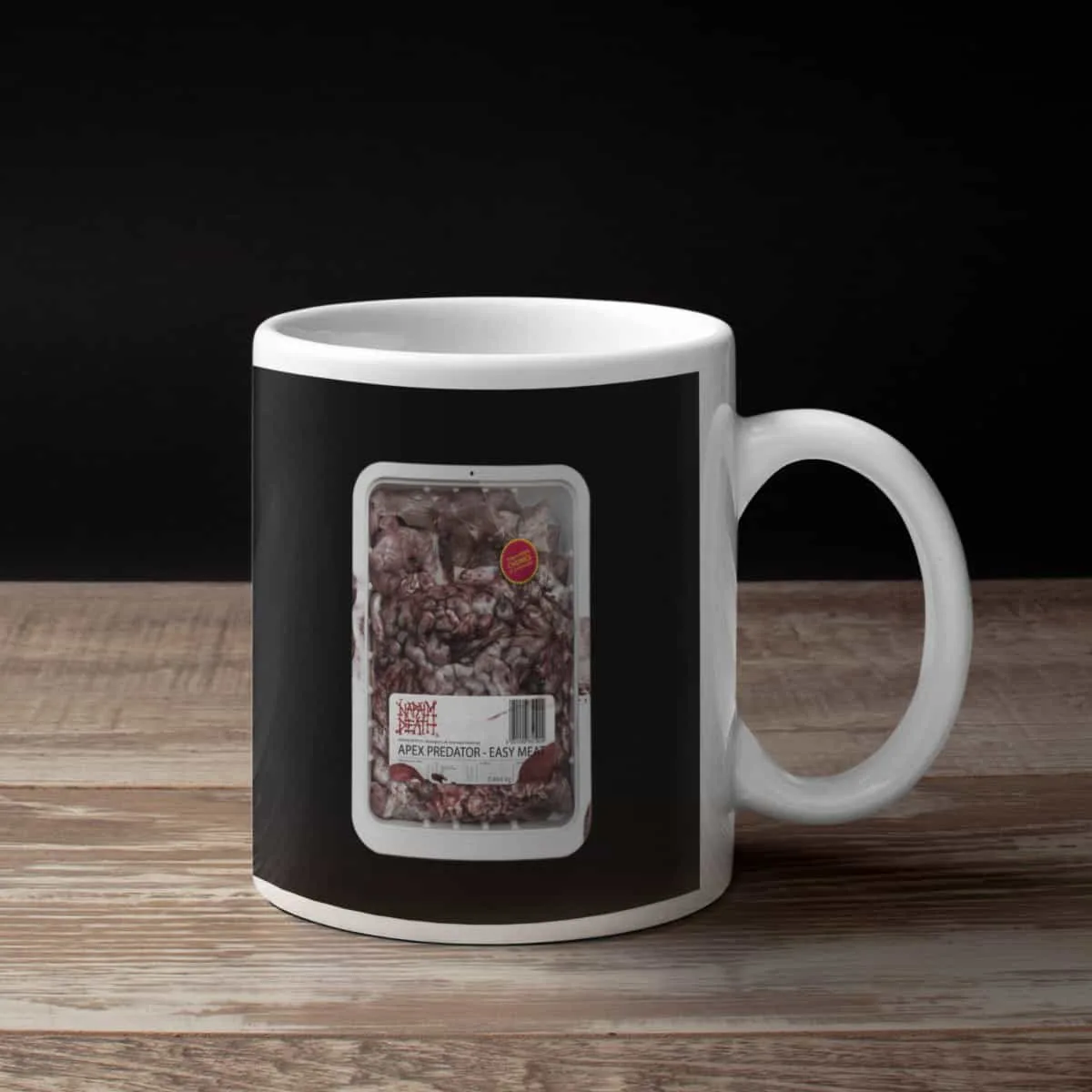 Napalm Death Coffee Mug, Napalm Death Apex Predator Easy Meat Coffee Mug