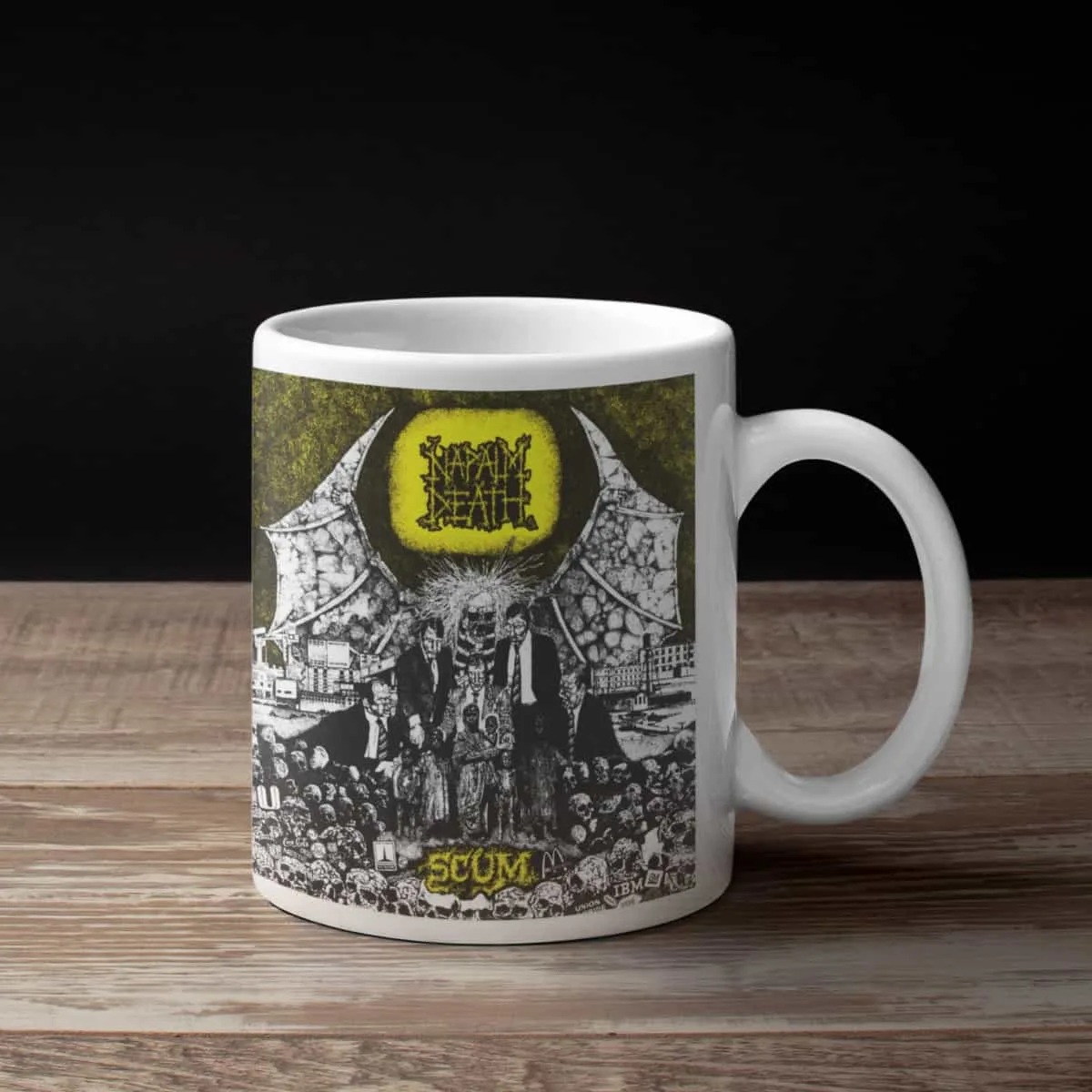 Napalm Death Coffee Mug, Napalm Death Scum Coffee Mug