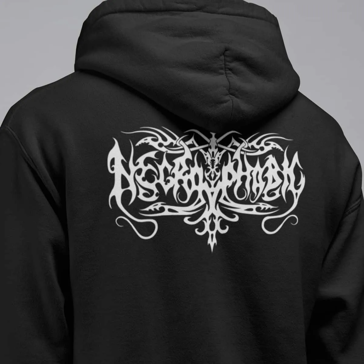 Necrophobic Band Hoodie, Necrophobic Logo Hooded Sweatshirt, Black Metal Merch
