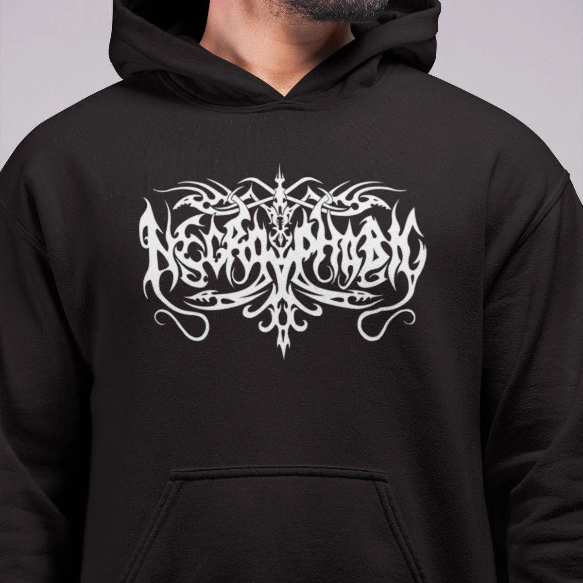 Necrophobic Band Hoodie, Necrophobic Logo Hooded Sweatshirt, Black Metal Merch