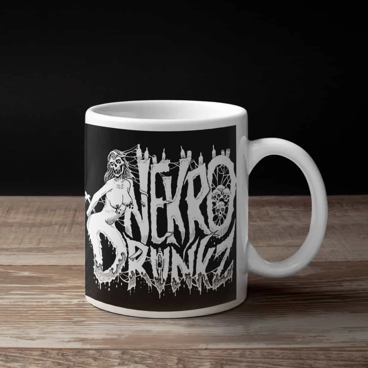 Nekro Drunks Coffee Mug, Nekro Drunks Logo Coffee Mug