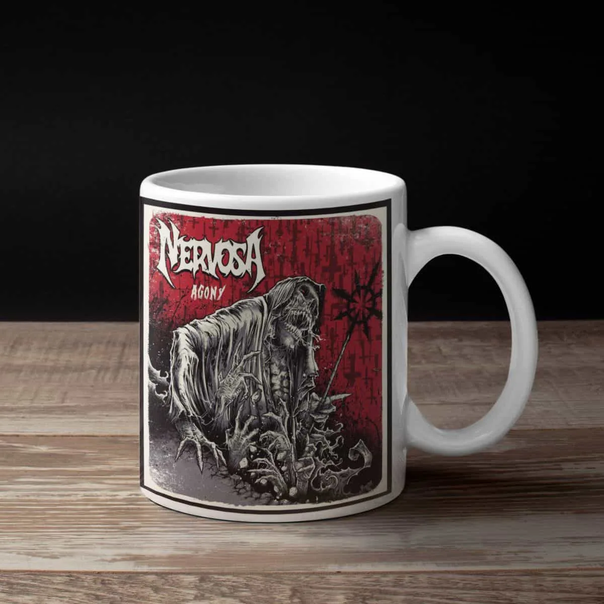 Nervosa Band Coffee Mug, Nervosa Agony Mug