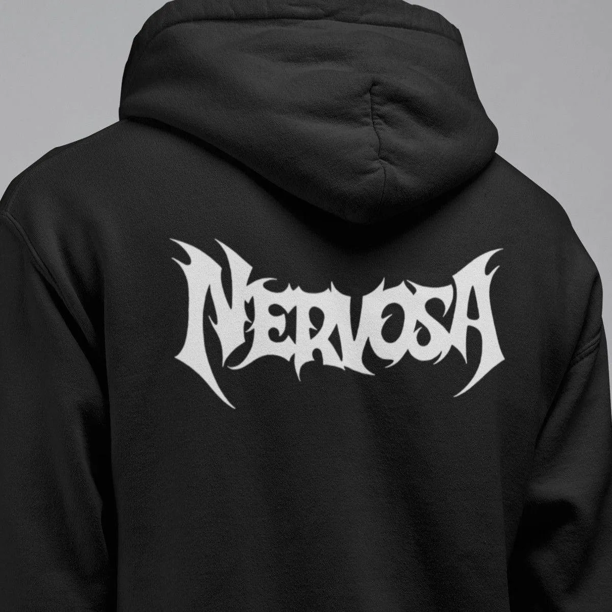 Nervosa Band Hoodie, Nervosa Logo Hooded Sweatshirt, Thrash Metal Merch