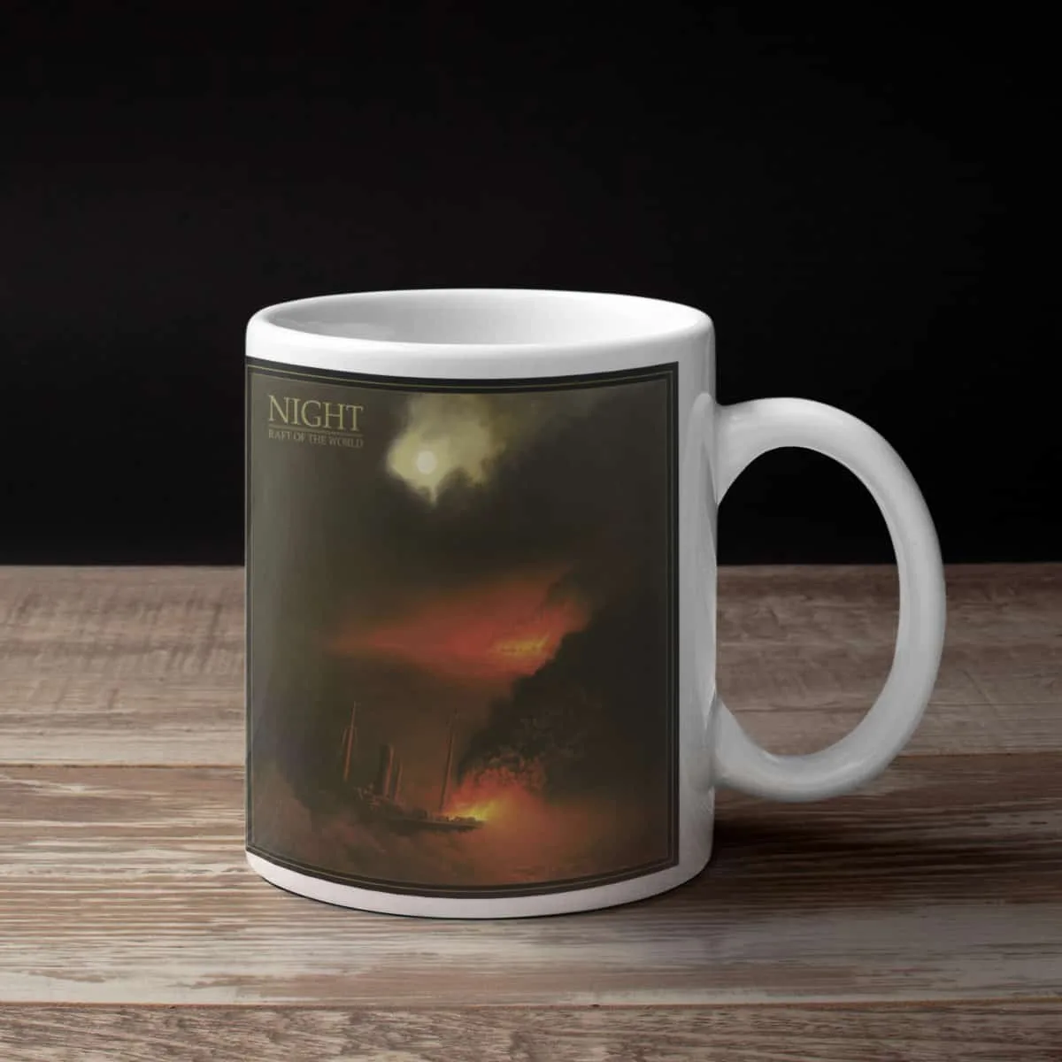 Night Coffee Mug, Night Raft of the World Coffee Mug