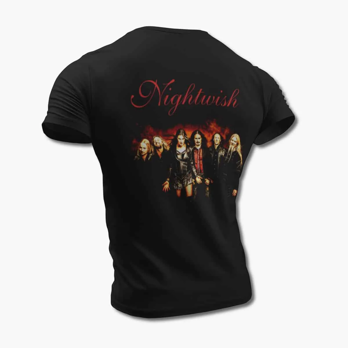 Nightwish T-Shirt, Nightwish Members Black T-Shirt, Symphonic Power Metal Merchandise