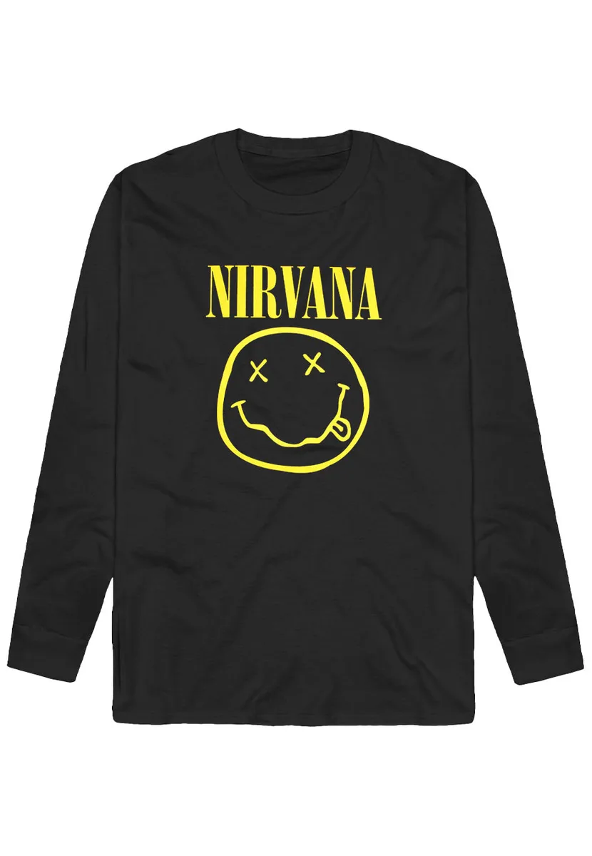 Nirvana Happy Face Logo Long Sleeve