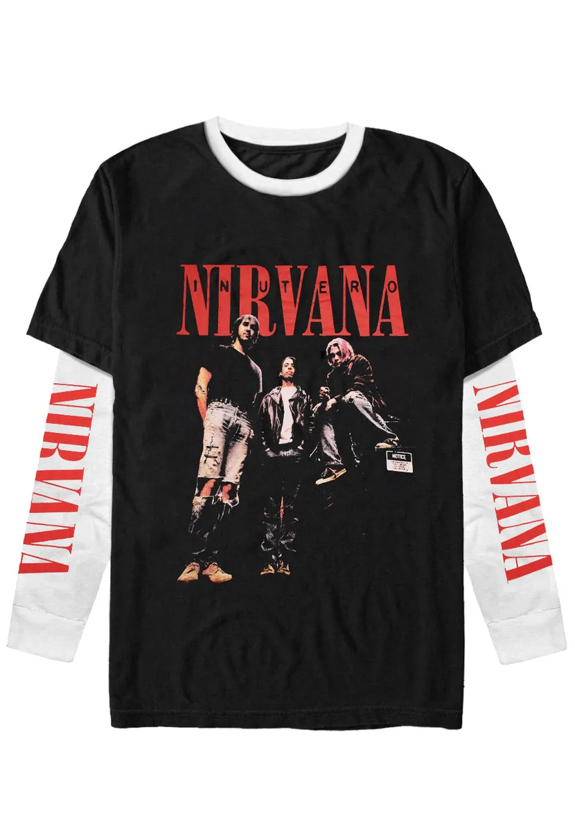 Nirvana In Utero Band Photo Long Sleeve