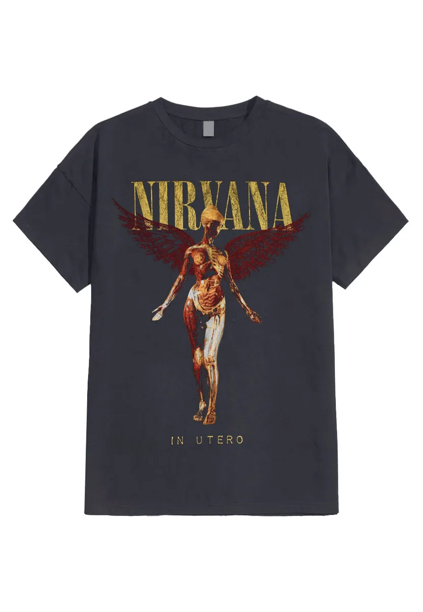 Nirvana In Utero Charcoal T-Shirt