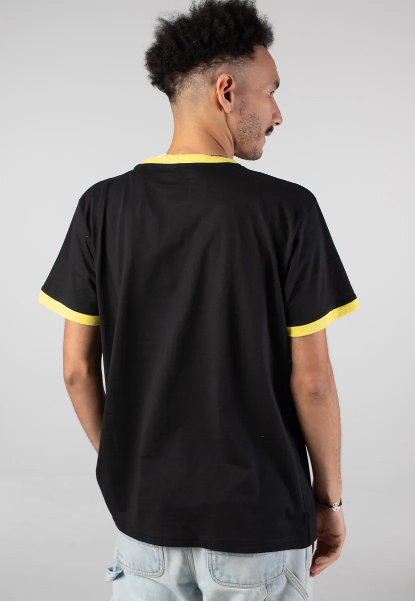 Nirvana Outline Happy Face Ringer T-Shirt