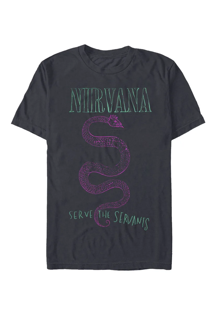 Nirvana Serve The Serpense Charcoal T-Shirt